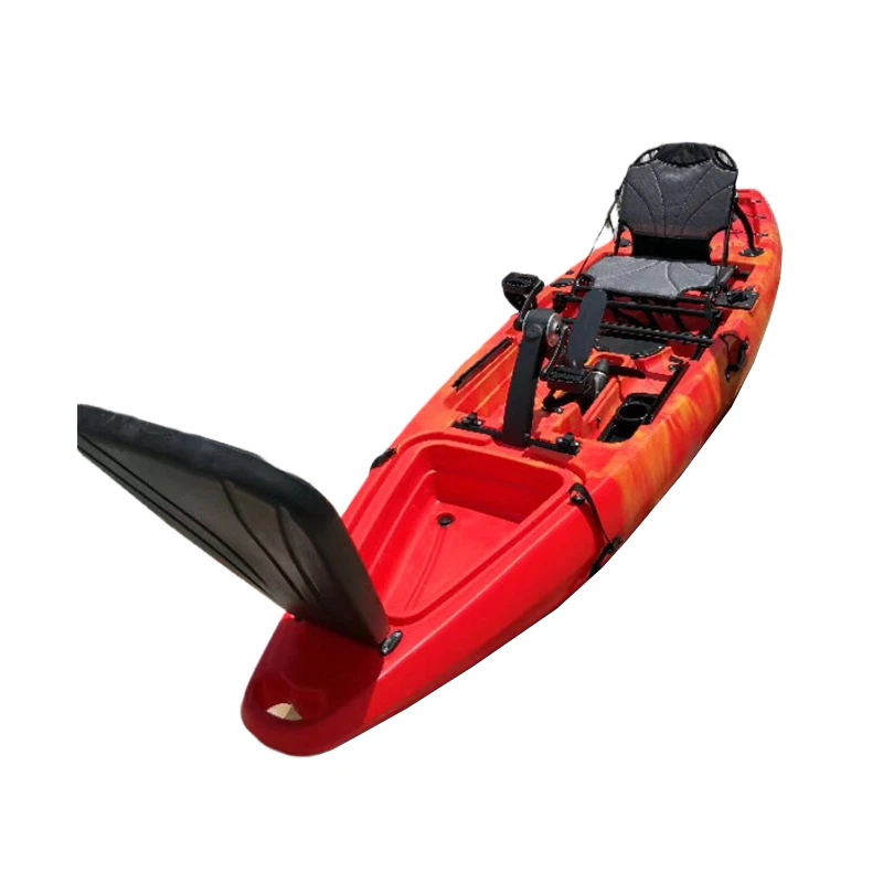 Ελαφρύ κάθονται στο επάνω καγιάκ αλιείας